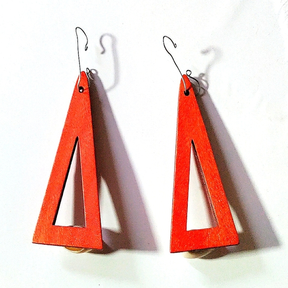 HAPPY HOLIDAYS New (2) Handcrafted Wood Ornaments! Genuine Cowries. Unisex Items - Picture 4 of 5